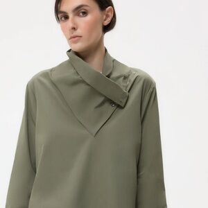 TWP MY MARIA TOP IN SUPER COMPACT POPLIN NWT SIZE S